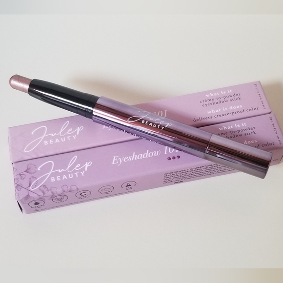 🦋 JULEP Eyeshadow 101 Crème-to-Powder Stick in Mink Mauve Metallic - Picture 5 of 13